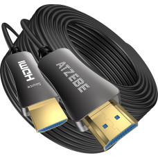 Atzebe Fibre Optic HDMI Cable 2.0 Supports 4K @ 60Hz 3D Full HD ARC CEC HEC Function 50m