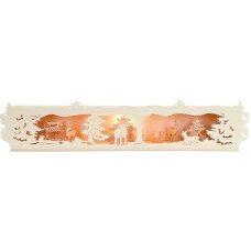 Saico Wooden Candle Arch Riser, Natural, 66 x 17 x 11 cm