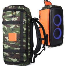 LICHIFIT Storage Bag Portable Travel Backpack for JBL PARTYBOX 310 Bluetooth Speaker Protective Case Carry Bag Carrying Bag, camouflage, Compact