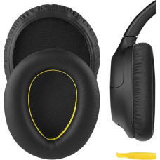 Geekria QuickFit Replacement Ear Pads for Sony WH-CH700N, WH-CH710N WH-CH720N Headphones, Ear Pads, Headset Ear Pads, Ear Pads, Ear Cup Cover, Repair Parts (Black)