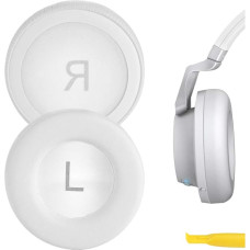 Geekria QuickFit Replacement Ear Pads for AKG K845BT K845 K545 K540 Headphones Ear Pads Ear Pads Ear Cups Repair Parts (White)