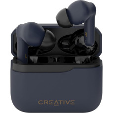 CREATIVE Zen Air Plus Lightweight Real Wireless In-Ears with Bluetooth LE Audio, Hybrid Active Noise Cancellation, Ambient Mode, Up to 32 Hours Total Playtime, 6 Microphones (Dark Blue)