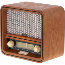 CAMRY CR 1188 Radio with Wooden Casing, Retro Radio with AM/FM, Nostalgic Radio with Bluetooth, USB Port, Vintage Kitchen Radio with Frequency Scale, Brown