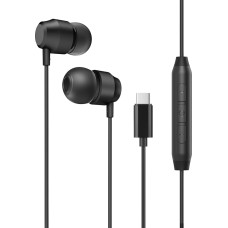 PALOVUE USB C Headphones, In-Ear Type C Magnetic Earbuds with Microphone Compatible with Galaxy S23 S22 S21 Ultra A54 A53, Google Pixel 7 6 5, One Plus 9 8 7T, iPhone 15 Series, Black