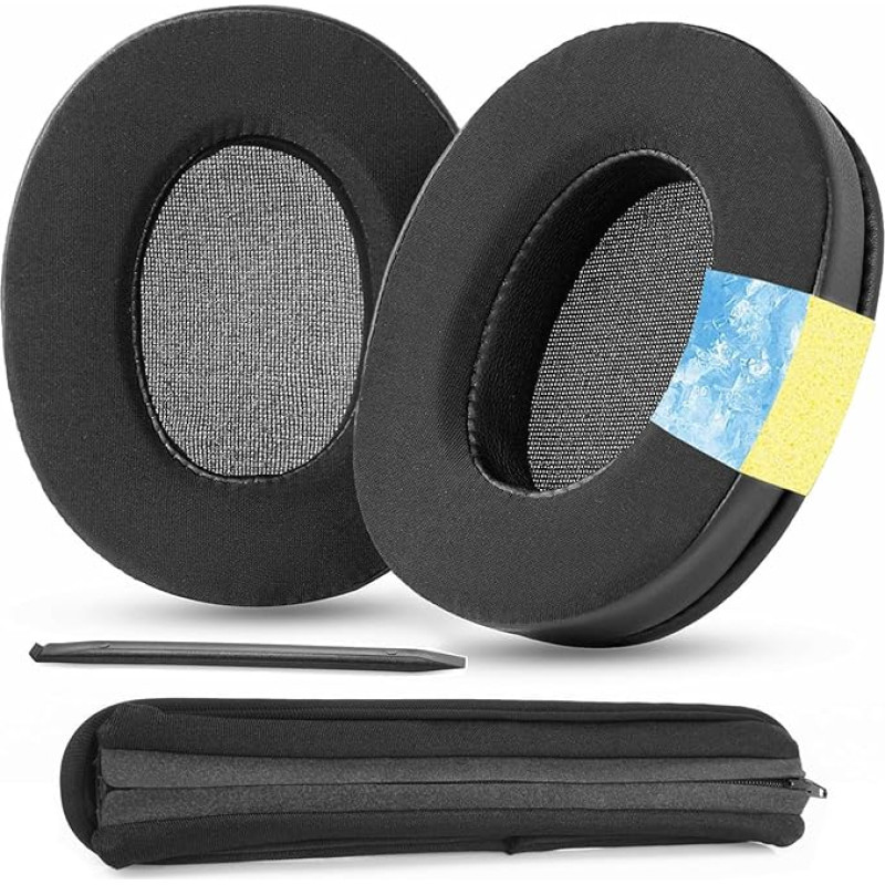 TaiZiChangQin Cooling Gel Ear Pads Replacement Ear Pads Compatible with Sony WH-XB910 WH-XB910N XB910N Headphones Ear Pads Headband Protective Cover