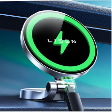 LISEN 15 W Magsafe Car Mount Magnetic Mobile Phone Holder Car