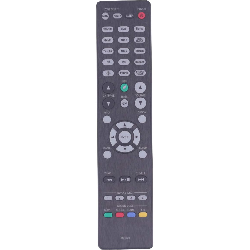 Remote Control RC1228 for DENON AVR-S750H S650H S950H X3500H S730H X2300W X1500H S920W S930H S740H X1400H X2200W S940H X2400H X2500H X26000 H