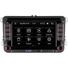 Double DIN Car Radio Compatible with Wireless CarPlay Android Car with High Output Power 7 Inch IPS Bluetooth for VW Golf 5 6 Passat Jetta Caddy EOS T5 Tiguan Touran CC Polo