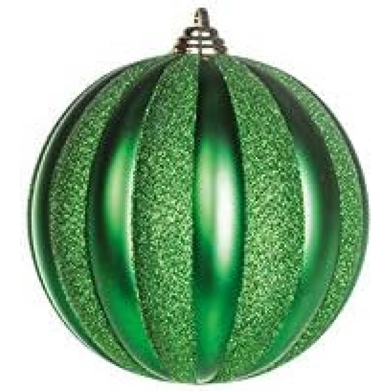 EUROCINSA Ref.28535 Box of 3 Hanging Balls PVC Green Matt and Glossy 10 cm Diameter 1 Piece 10 cm