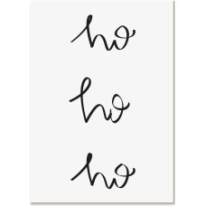 Declea Christmas Board Ho Ho Ho Wooden Shapes for Hanging or Standing. Decoration Made in Italy. Decoration for Home, Parties, Events. Design