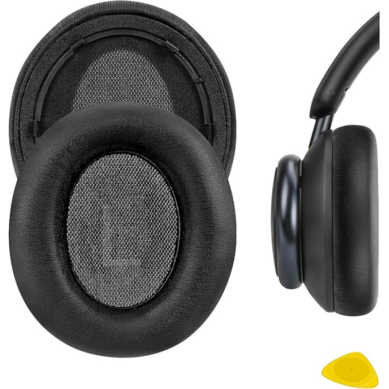 Geekria QuickFit Replacement Ear Pads for Anker Soundcore Life Q45, Space Q45 Headphones, Ear Pads, Headset Ear Pads, Repair Parts (Black)