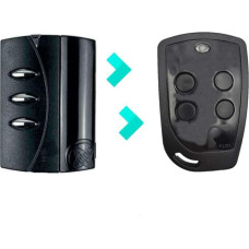 Pujol Vario 4U Compatible with Pujol Vario Black Frequency 433 MHz Garage Remote Control 4 Buttons Robust and Robust