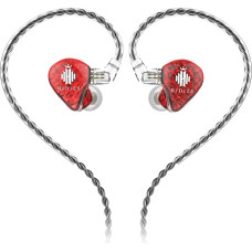 Hidizs MS1-Galaxy Hochleistungs-In-Ear-Monitore mit dynamischem Dual-Magnetkreis-Treiber, rot (OHNE MIC)