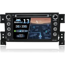 JOYX Android 12 Car Radio Suitable for Suzuki Grand Vitara 2005-2018 | Rear View Camera Free | 7 Inch | 2G + 32G | GPS 2 DIN | Support Steering Wheel Control Dab 4G WiFi Carplay Bluetooth 5.0