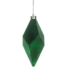 EUROCINSA 28344 Ornament Pendant Diamond Green Metal 12 Diameter x 27 cm Pack of 4 One Size