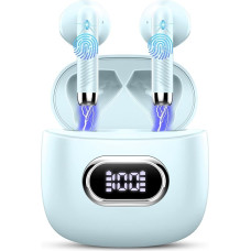 Wireless Earbuds, Bluetooth 5.3 Headphones in Ear, Bluetooth Earphones Dual LED Display, IP7 Waterproof, USB-C