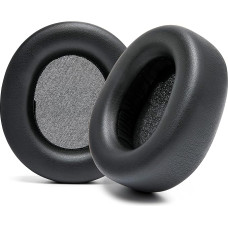 WC Improved Replacement Ear Pads for Steelseries Arctis Nova Pro Wireless Made by Wicked Cushions | Improved Durability, Thickness, Softer Leather and Sound Insulation | Black