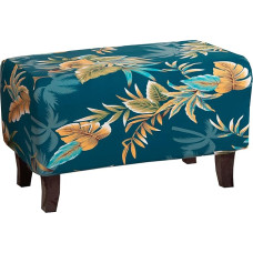 Cornasee Stretchbezug für Ottomane, rechteckig, Fußhocker-Schonbezug, Aufbewahrung, Hocker, Möbelschutz, moderner Stil, D, S