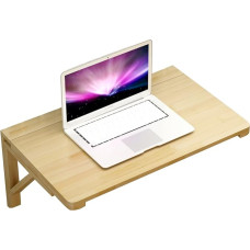 Klappbarer Wandtisch, Naturholz | Kleiner, platzsparender, zusammenklappbarer schwebender Schreibtisch, Klapptisch zur Wandmontage, für Küche, Esszimmer, Computertisch, Heimbüro (Größe: 90 ×