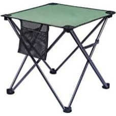 Nešiojamasis sulankstomas lauko stalas - lengvas pikniko stalas, skirtas stovyklavimui, žvejybai, griliui, savarankiškiems nuotykiams - žalios kavos spalvos, universalus ir lengvai nešiojamas