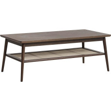 FJORDFORM Kavos staliukas, rotango, medžio drožlių plokštė, ąžuolo fanera, ąžuolo masyvo kojos, rūkytas ąžuolas