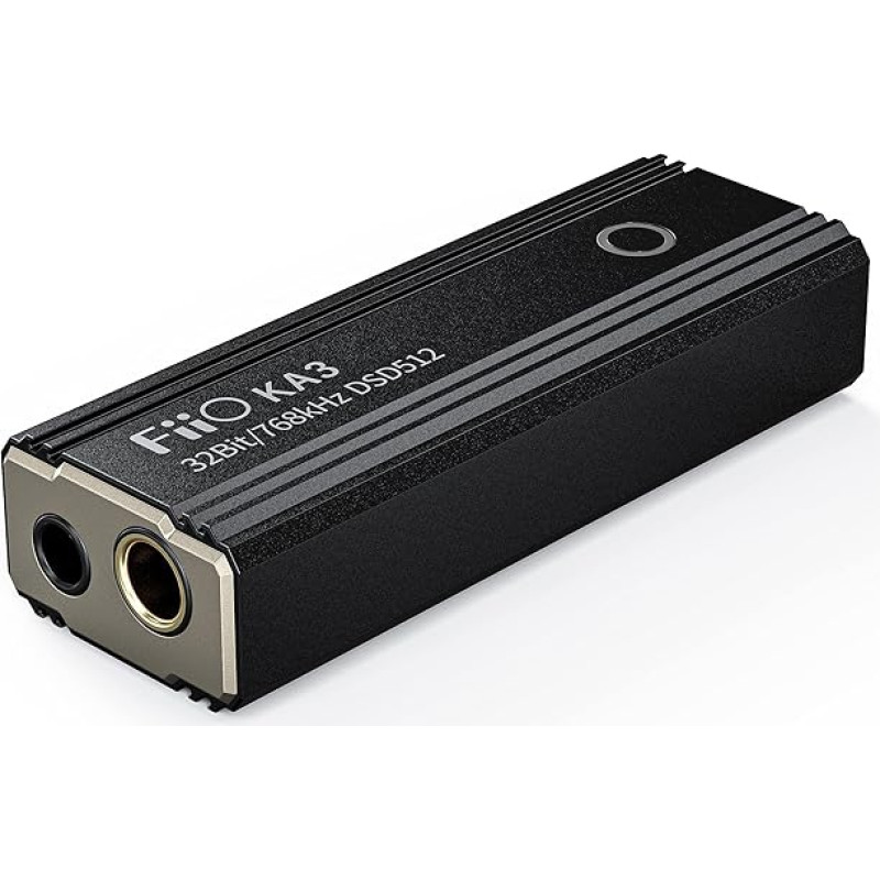 FIIO KA3 nešiojamas DAC su stiprintuvu ausinėms ES9038Q2M 32bit 786kHz DSD512