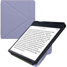 kwmobile Case Compatible with Kobo Sage Case - Faux Leather Case - eReader Protective Case - Cover Lavender
