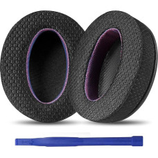 Adhiper Replacement Ear Pads for Sony WH-XB900N, WH-CH720N, WH-CH710N, WH-CH700N, MDR-RF895RK Headphones, Ear Pads with Improved Mesh Fabric and Comfort Foam - Black & Purple Special Edition