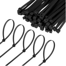M METERXITY 1000-Pack Nylon Kabelbinder 16 Zoll 49 lbs Nylon Kabel Drahtbinder Selbstverriegelnde Kabelbinder für Innen-/Außen-/Zuhause/Büro/Garten/Werkstatt/Bündelungssicherung [Schwarz]