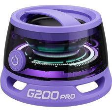 RigWig Magnetic Bluetooth - G200 Pro Wireless Phone Stand Gaming Speaker, IP67 Waterproof, Compact Portable Speaker for Shower, Outdoor, Travel, Teens - Ideal Christmas (Purple)