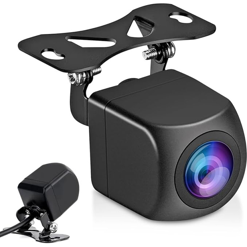 AHD 1080P galinio vaizdo kamera, 180° itin plataus kampo, IP68 vandeniui atspari, universali galinio vaizdo kamera automobiliui, visureigiui, visureigiui, sunkvežimiui, sunkvežimiui