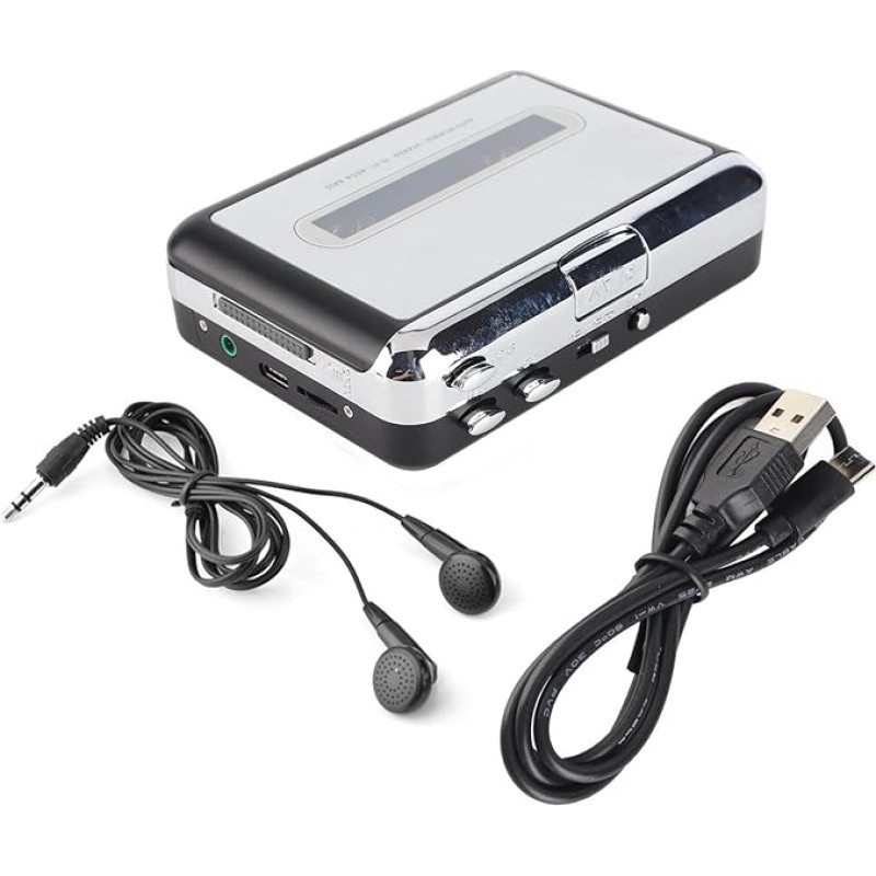 USB kasetė į kompiuterį MP3 CD perjungimo keitiklis muzikos grotuvui su ausinėmis Kasetė į MP3 keitiklis Konvertuokite savo derliaus M kasetę su