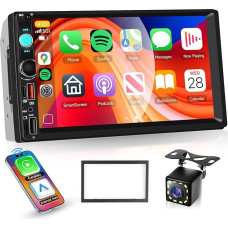 Rimoody Car Radio 2 DIN with Wireless Carplay Android Car