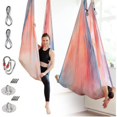 Yosana Hamakas | Pilnas komplektas su tvirtinimo elementais | TÜV testuota iki 300 kg apkrovos | Nailono audinys 5 m x 2,6 m