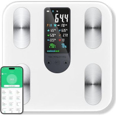 RWSRW Body Fat Scales with Large Display, Personal Scales with Body Fat Analysis, Ultra Precision Scales with Body Fat and Muscle Mass, Scales People with App, Digital Body Scales with 22 Readings