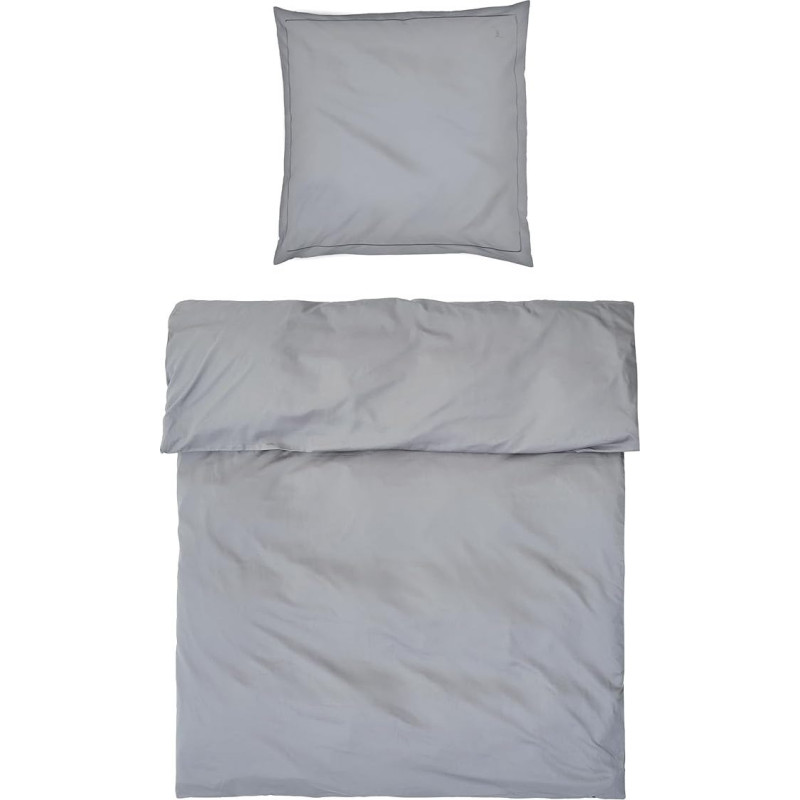 MÖVE Prabangus patalynės komplektas 135 x 200 cm + 80 x 80 cm 100 % medvilnė Pilka