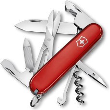 Victorinox Companion Pocket Knife 16 Functions Multitool Pocket Tool with Scissors, Screwdriver, Ballpoint Pen, Swiss Made Red