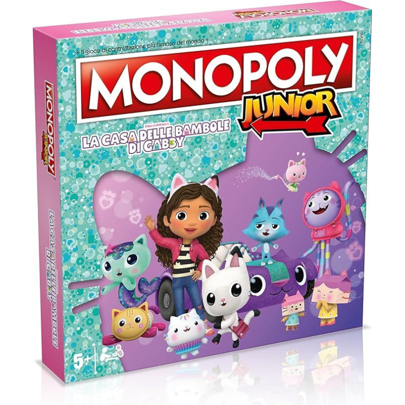 Winning Moves Gabby's Dollhouse Monopoly Junior stalo žaidimas