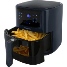KASANOVA Karšto oro kepsninė su skaitmeniniu ekranu, 12 programų, 5 l talpa su stebėjimo langeliu, kepimas su mažu riebalų kiekiu, be aliejaus ir dūmų, 1500 W (mėlyna)