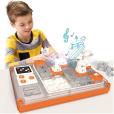 STEM Electronic Learning Toy from 3 Years, Edition with 500+ Circuits, LED Display & Rechargeable Modules, Logic Training, Physics Experiment Set, Safe Low Voltage, for Home and School