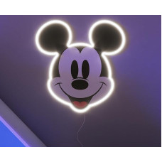 Yellowpop Neon Signs, Disney Mickey Mouse Printed (Face), Neon Signs for Wall Decor, Energy Efficient LED Neon Lights for All Walls, Easy to Install Custom Neon Sign and
