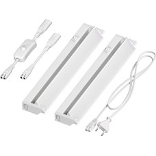 ledscom.de LIWO LED Under-Unit Light, 35 cm, Swivelling, with Switch, 9.388 W, 476 lm, Warm White, Set of 2