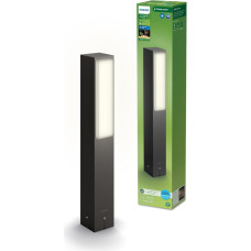 Philips Outdoor Ultra-Efficient Stratosphere Base Light 3.8 W, 2700 K Warm White Light, IP44 Weatherproof, Anthracite