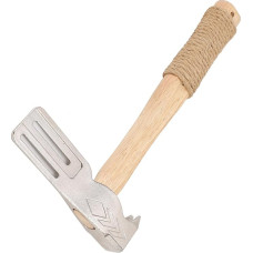 Acouto Magnetdachhammer, Multifunktionales Magnet -Luken, Dachschaufel mit Eingebautem Gebrauchsmesser und Nagelklaue