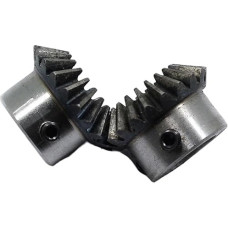 Kegelradgetriebe mit Spiralkegel, 20 Zähne, 1 Modul, 5-8 mm Innenloch, 45er Stahl, for landwirtschaftliche und Automobilanwendungen, 2 Stück(1M 20T 8mm Hole)