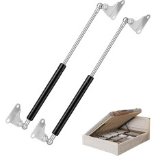 Gas Lift 500 mm 15 kg/150 N, Pack of 2 Universal Adjustable Heavy Duty L-type Gas Pressure Damper Hydraulic Holder for Tool Box Motorhome - Cabinet Doors and Other Individual Applications