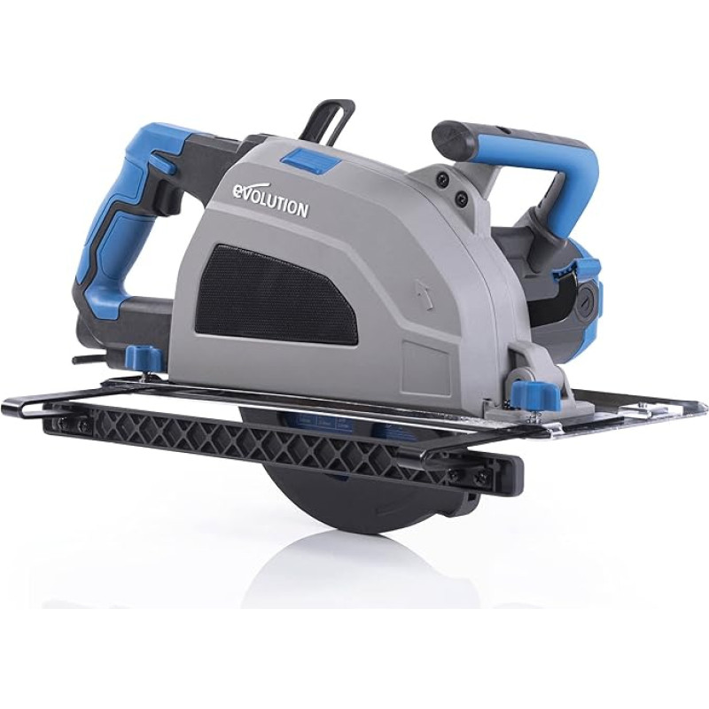 Evolution metalo diskinis pjūklas S210CCS | šaltasis diskinis pjūklas 1800 W su skersmeniu 210 mm HM pjūklo diskas pjauna minkštą plieną | su bėgiais suderinamas šaltasis diskinis pjūklas | diskinis pjūklas su gidu