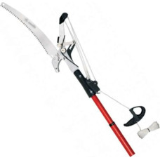 AUSONIA - 35053 PROFESSIONAL CROSS CUT Lopper Complete with 3M Telescopic Tube, Double Rope and Pruning Saw 35cm Cutting Capacity 35mm