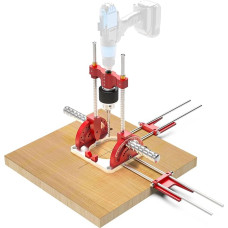 Daugiakampis gręžimo kreiptuvas, nešiojamasis gręžimo kreiptuvas, tikslus 1,5-13 mm grąžtų kreiptuvas, nuo 0° iki 60° kampinis rankinio grąžto kreiptuvas su griebtuvu ir raktu