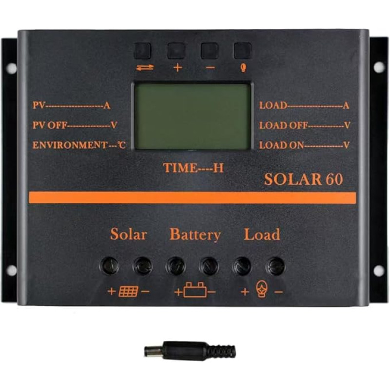 Saulės energijos įkrovimo valdiklis 80A, akumuliatoriaus įkrovimo reguliatorius Automatinis 960W / 1920W 12V / 24V su LCD ekranu Mobilus maitinimo šaltinio įkroviklis 5V USB Sustiprintas radiatorius (80A)